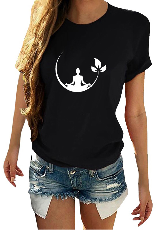 T-SHIRT KOSZULKA DAMSKA Z NADRUKIEM AZJA XL