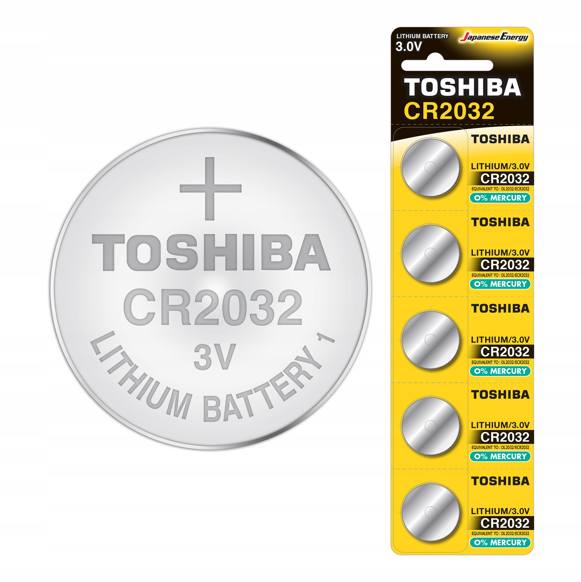 

5x Bateria Litowa Toshiba DL Cr 2032 3V Japońska