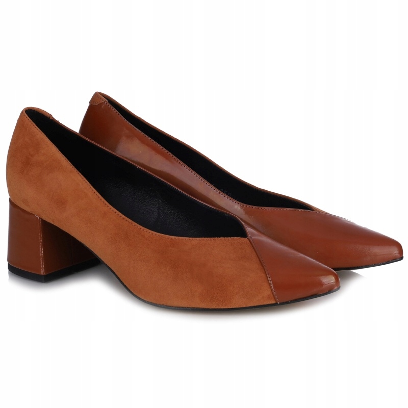 Dámské kožené lodičky Aspena LM-2911 661-346 hnědé, Kůže VEL.36