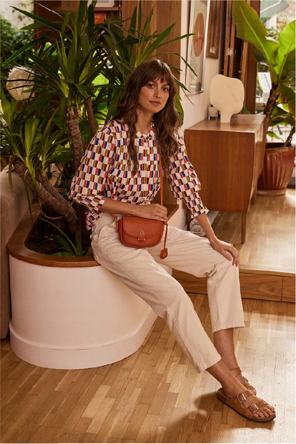 Lulu Castagnette TOREBKA damska LISTONOSZKA CROSSBODY EKO Wzór dominujący inny wzór