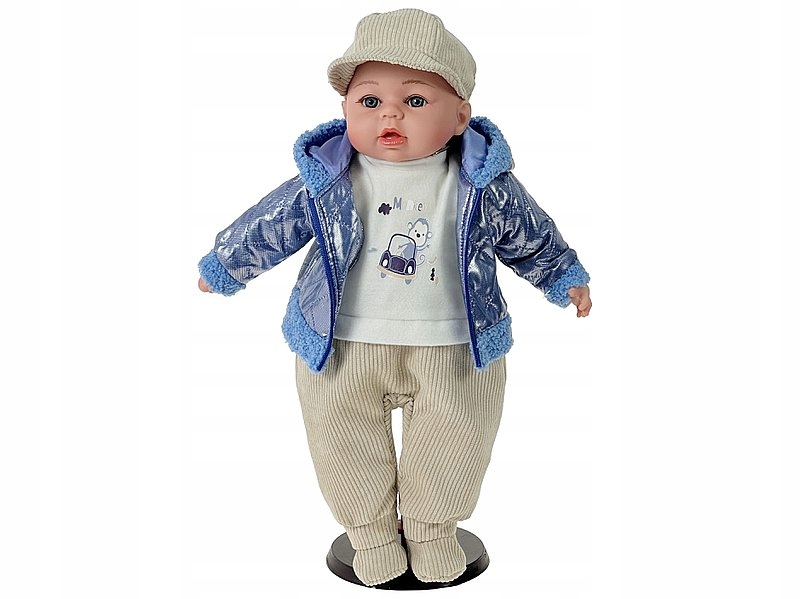 BOBAS LALKA 45cm MÓWI,ŚPIEWA+smoczek+lux opakowana Marka Adar