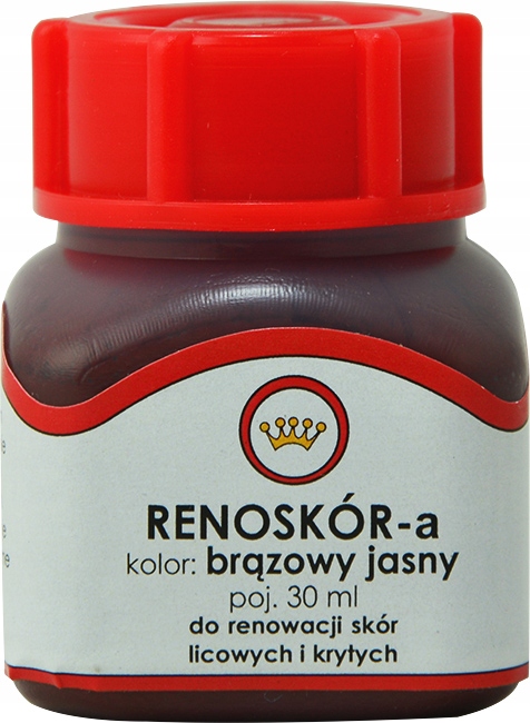 

Farba do skóry lakier Renoskór 30ml brązowy jasny
