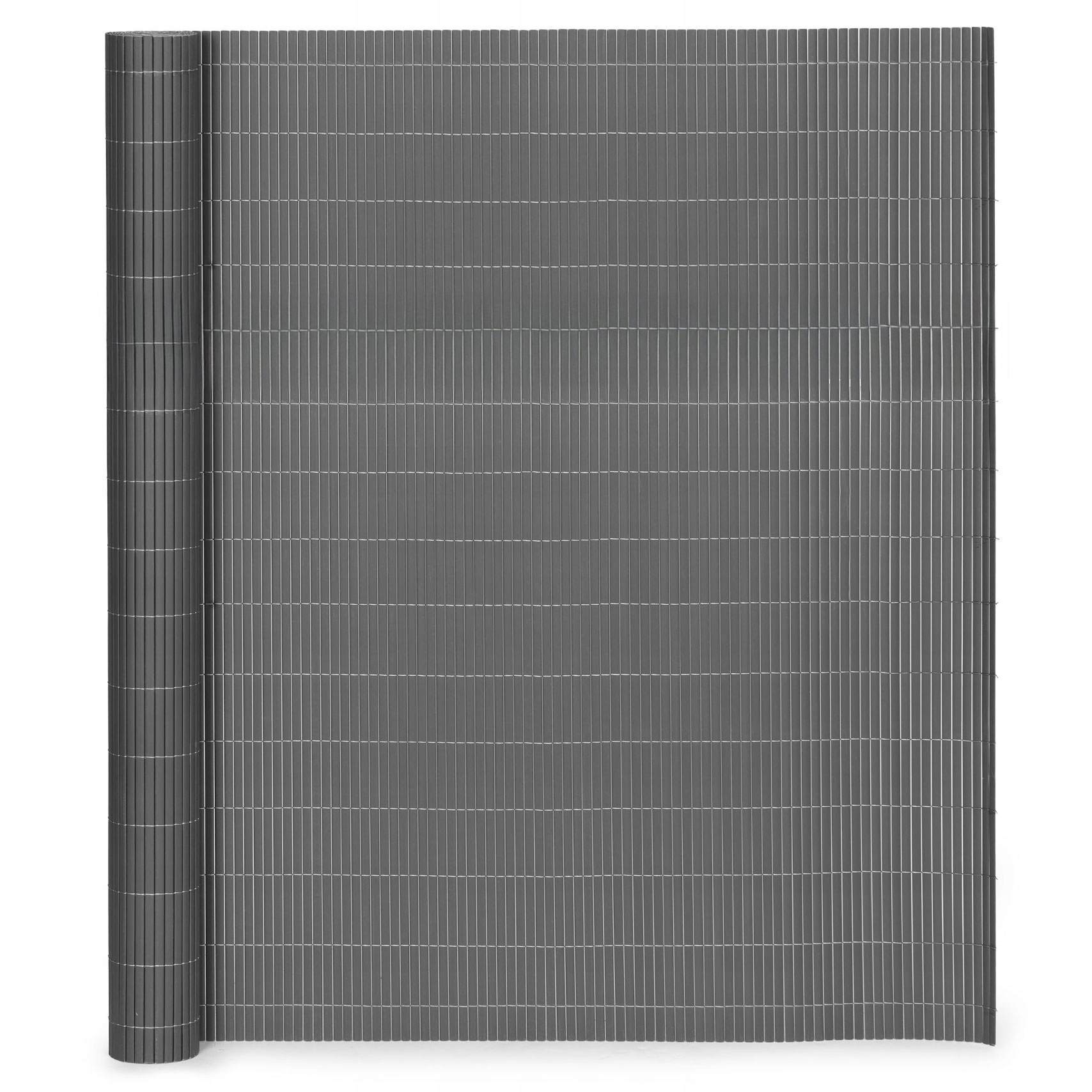 Dwustronna Mata Balkonowa Osłona Na Balkon Taras Bambusowa Antracyt 150x300