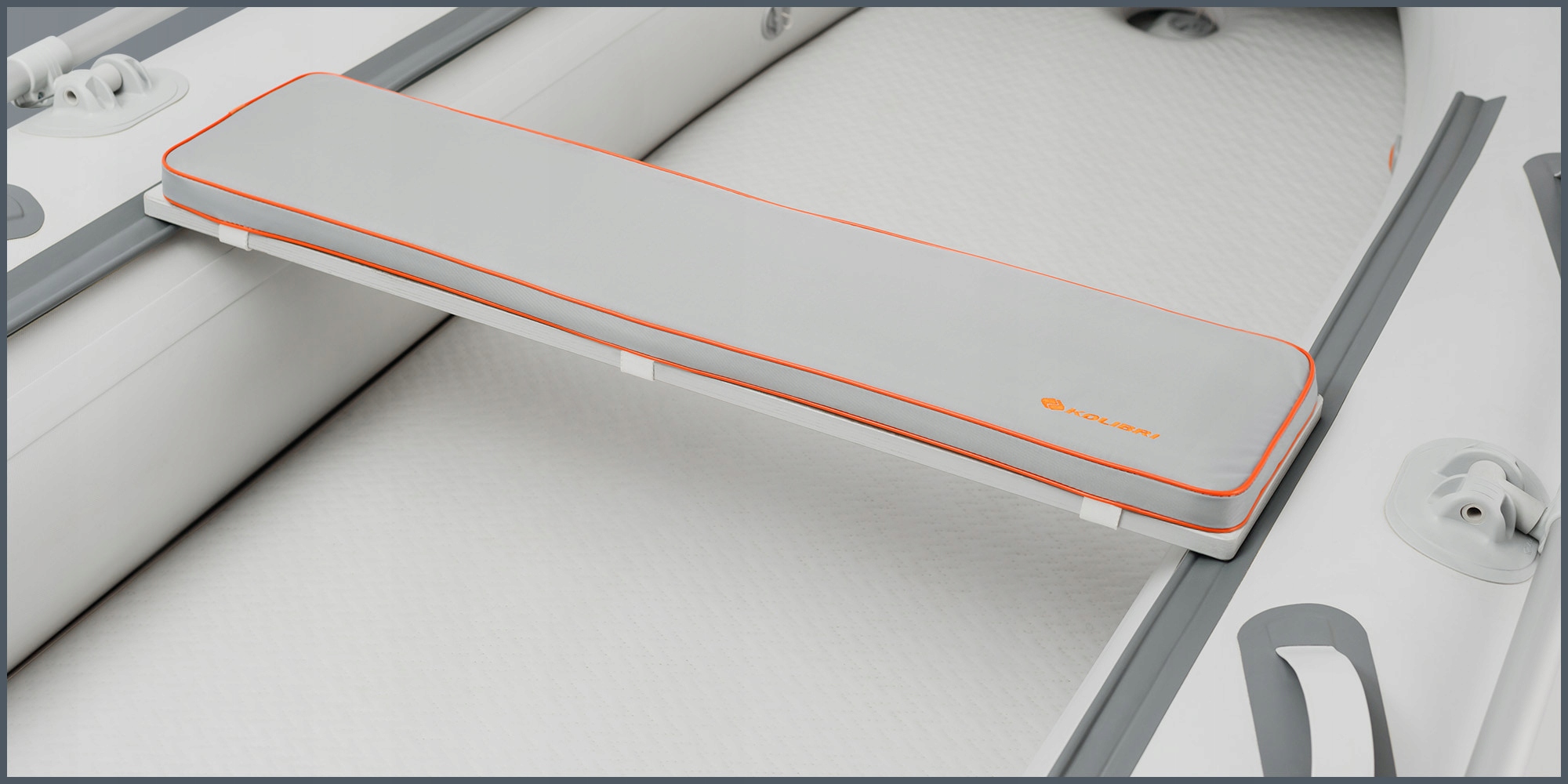 Nástavec Měkké sedadlo pro ponton Kolibri 83х20х3 cm světle šedá