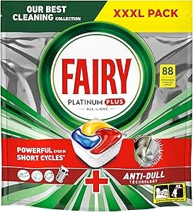 Levně Fairy Platinum Plus 88 Tab. All in One – Citronová vůně a lesk!