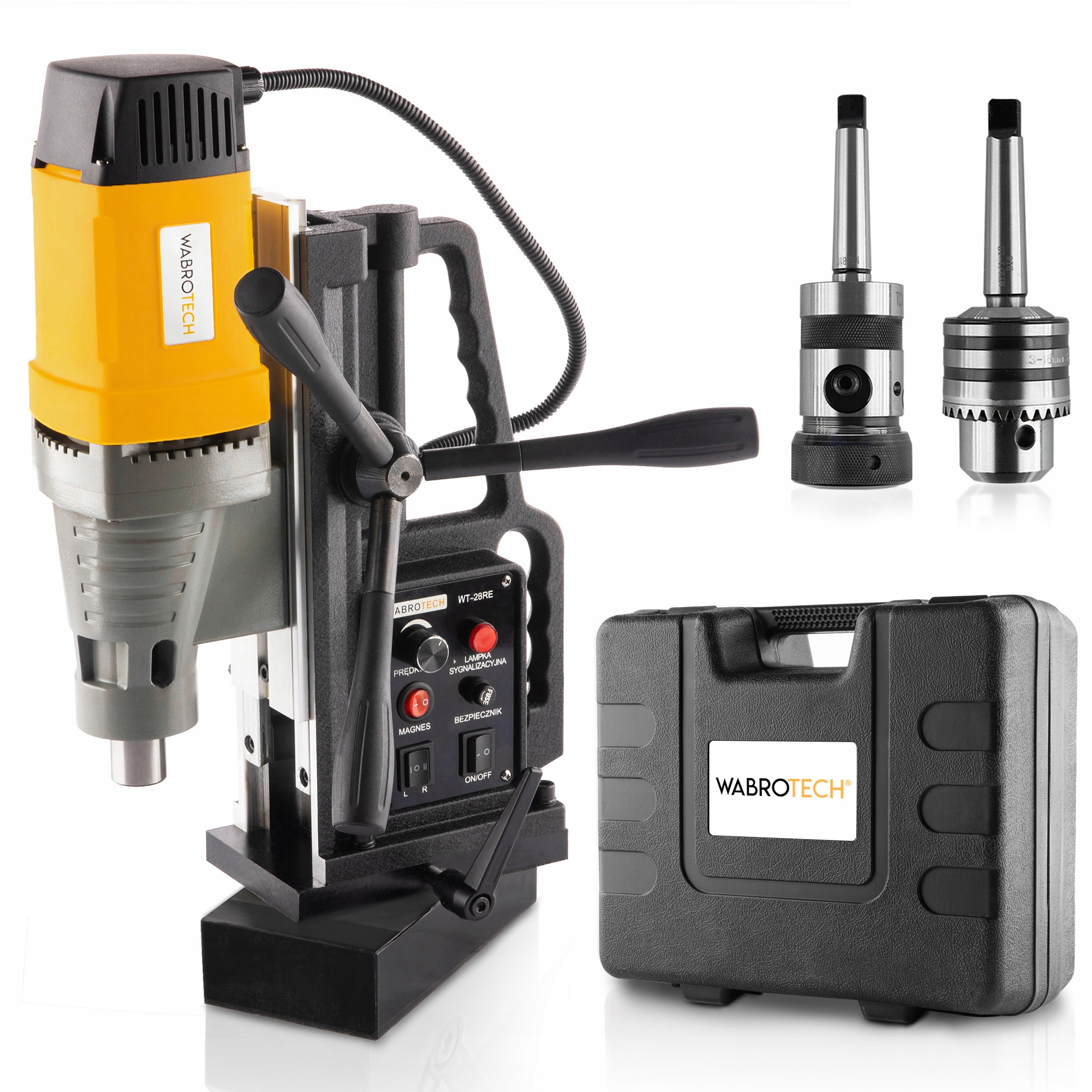 Wiertarka Magnetyczna Magnesówka 2080W fi60mm Gwintowanie Wabrotech WT28REG