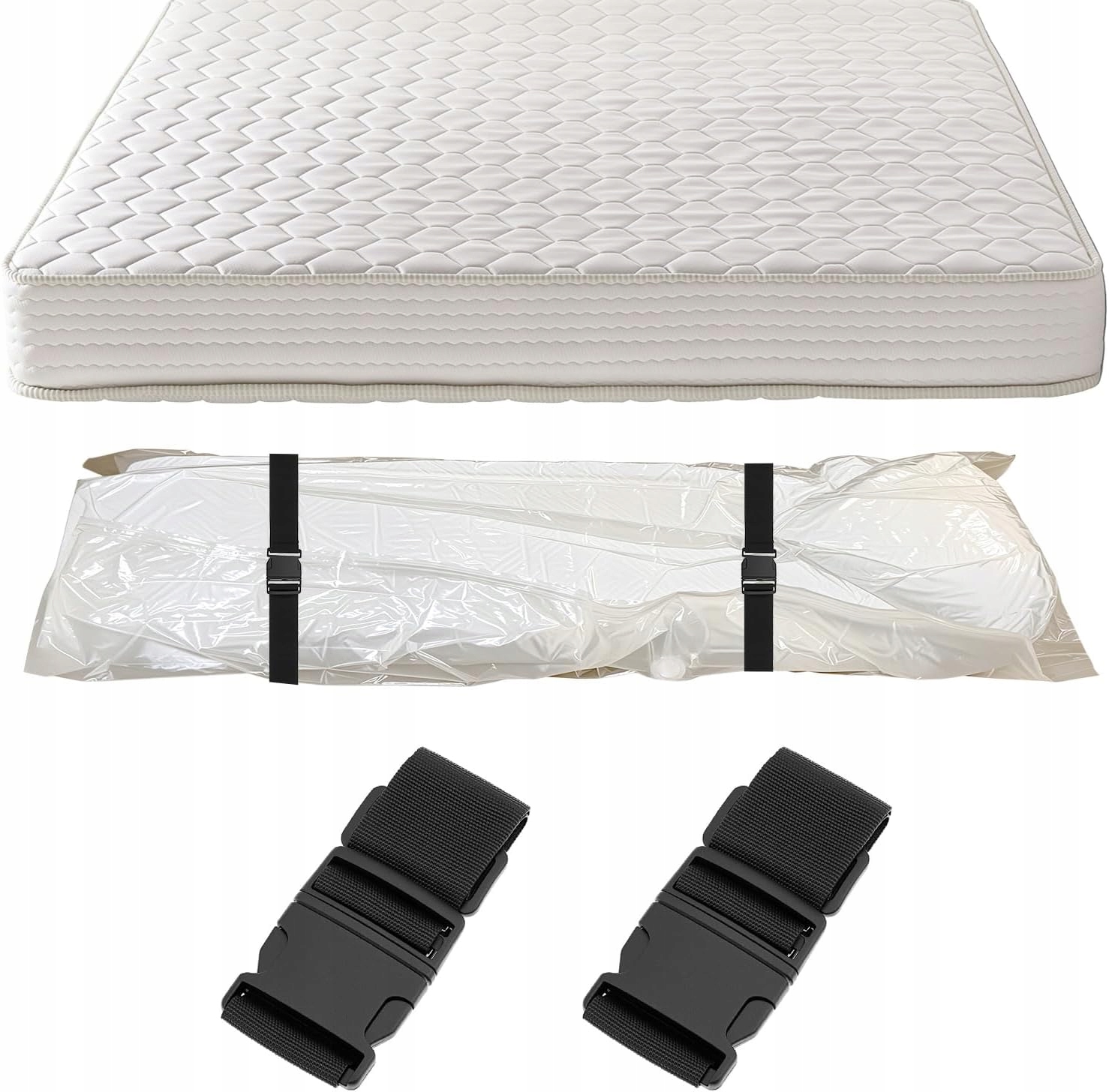 Vákuový Pytel Pro Skladování Matrací Memory 250x130 cm, Upevňovací Pásky
