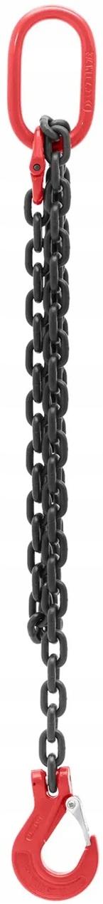 Řetězový závěs 3150 kg – 2 m – černý/červený Steinberg SBS-LCS-104