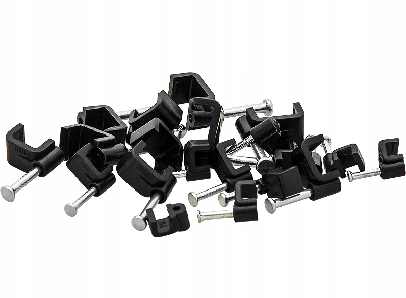 

Uchwyt kabla Flop 10x5mm czarny płaski 100szt