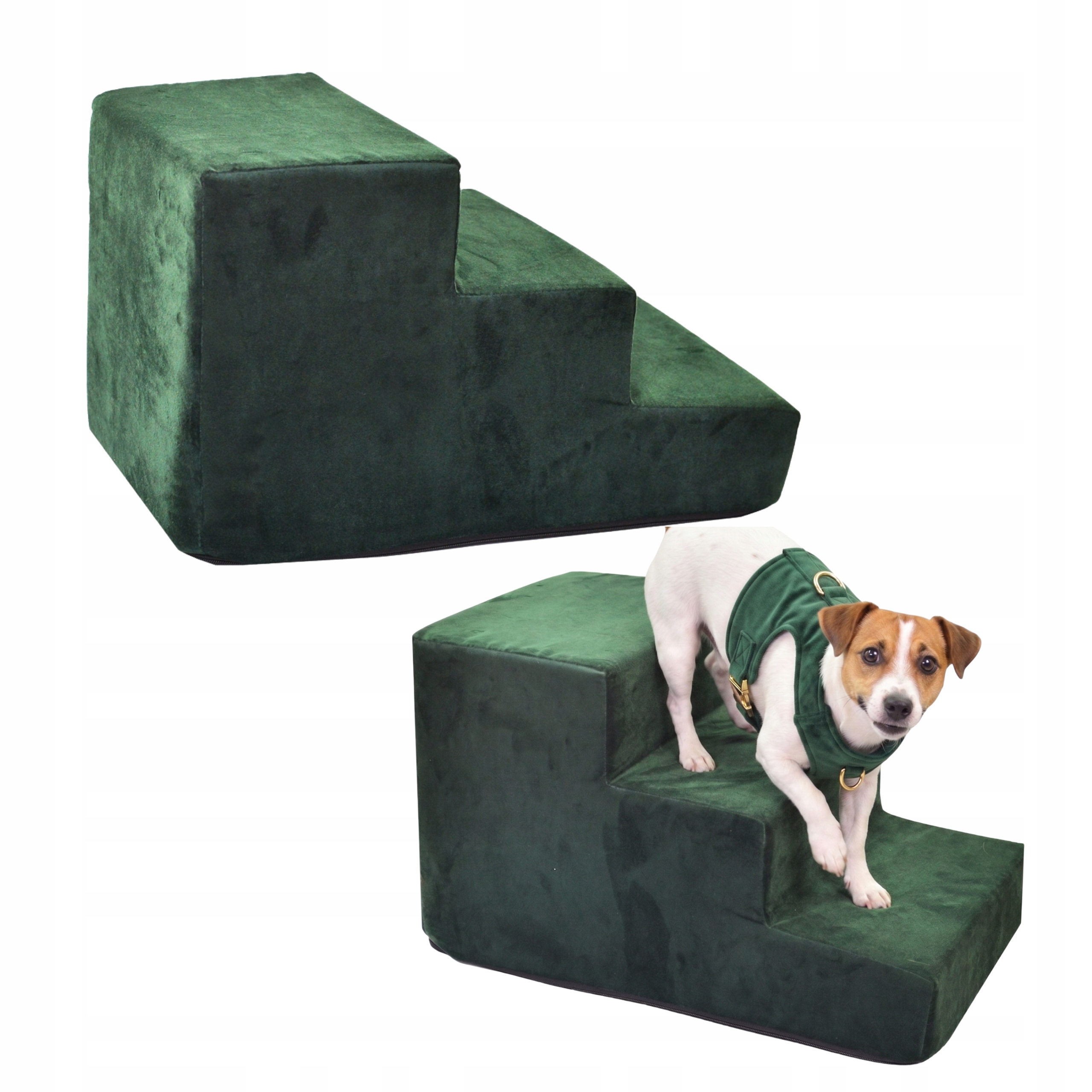 Schodky Rampa Plošina Pro Psa Kočku 3 stupně Protiskluzové 30 cm Schody