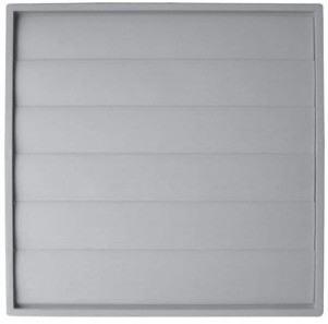 Šedá větrací mřížka s žaluzií 350 mm Pvc