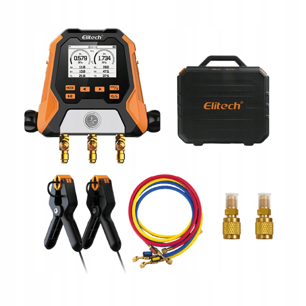 Zestaw elektronicznych manometrów MS-810s [bluetooth] Elitech