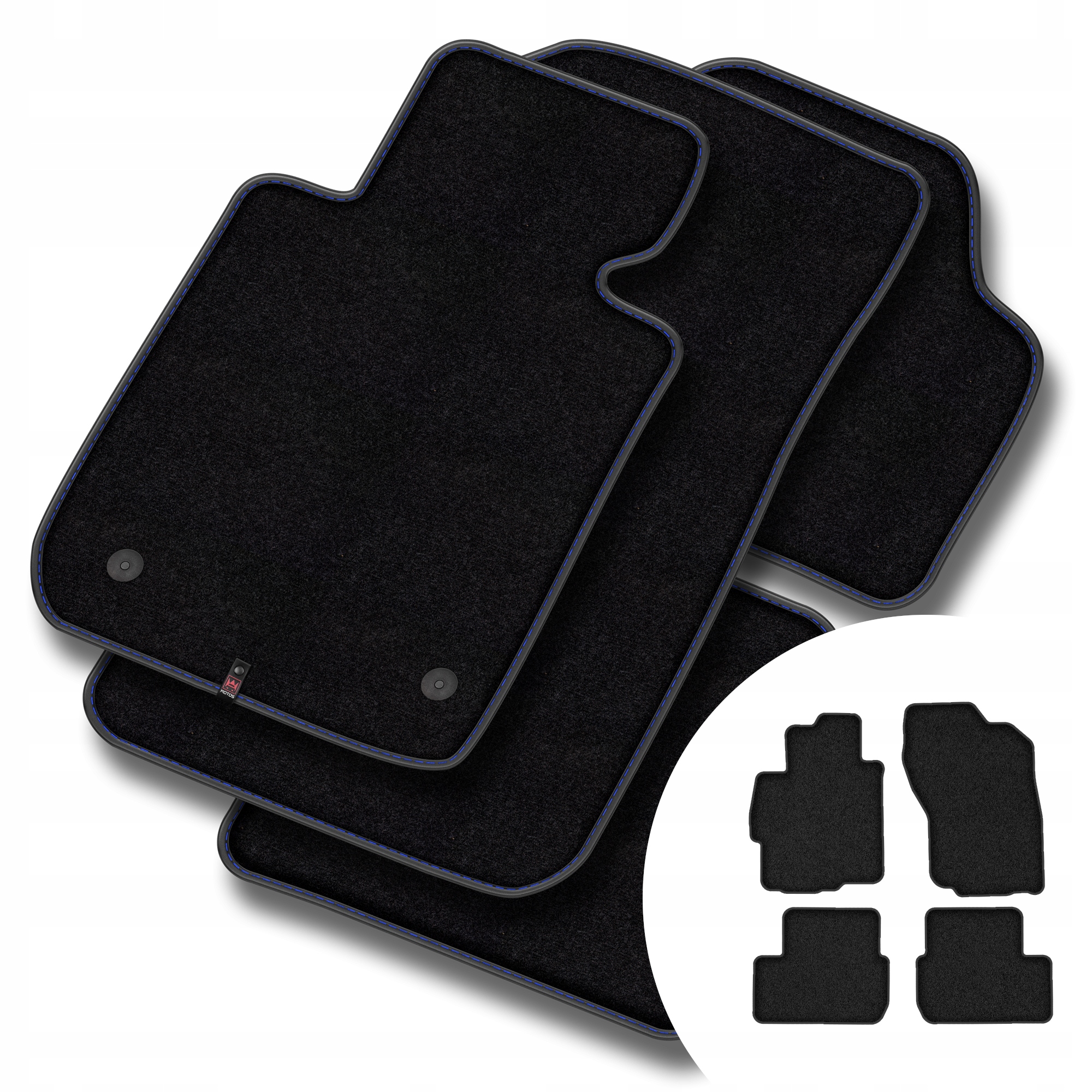Velurové koberce Premium pro Mitsubishi Lancer Evolution X 2007-2015