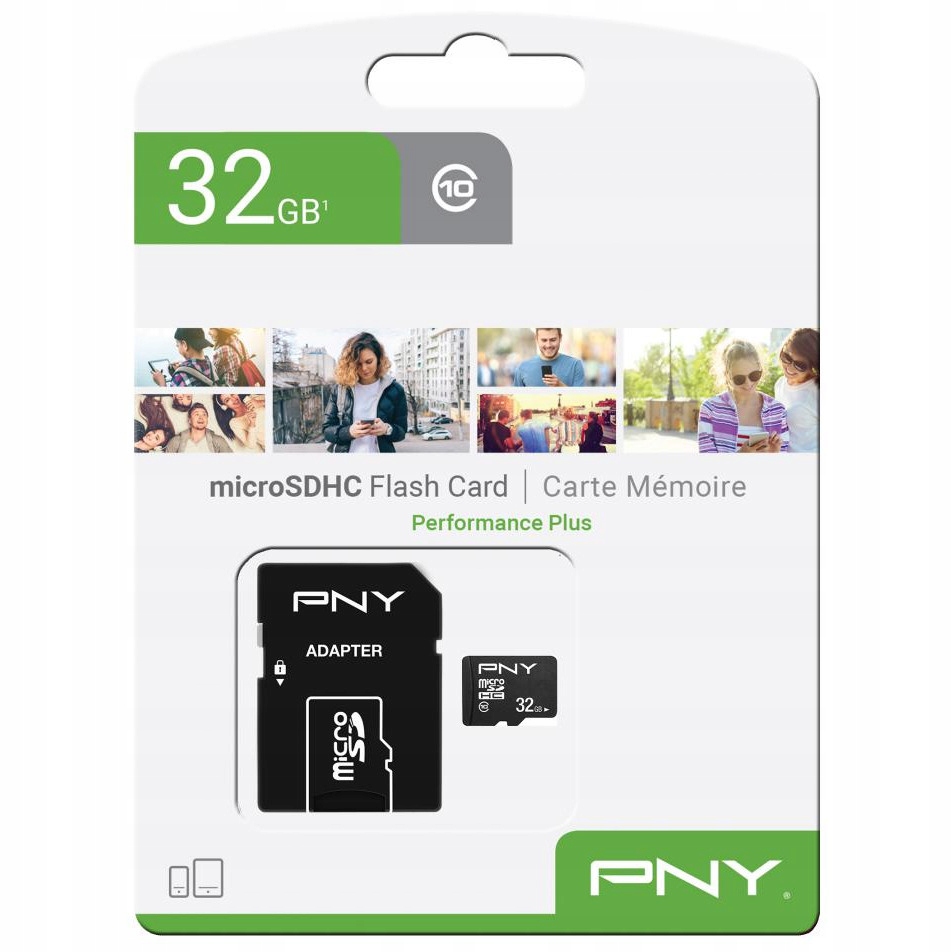 Karta pamięci 32GB PNY micro-SDHC mikro CLASS10+SD