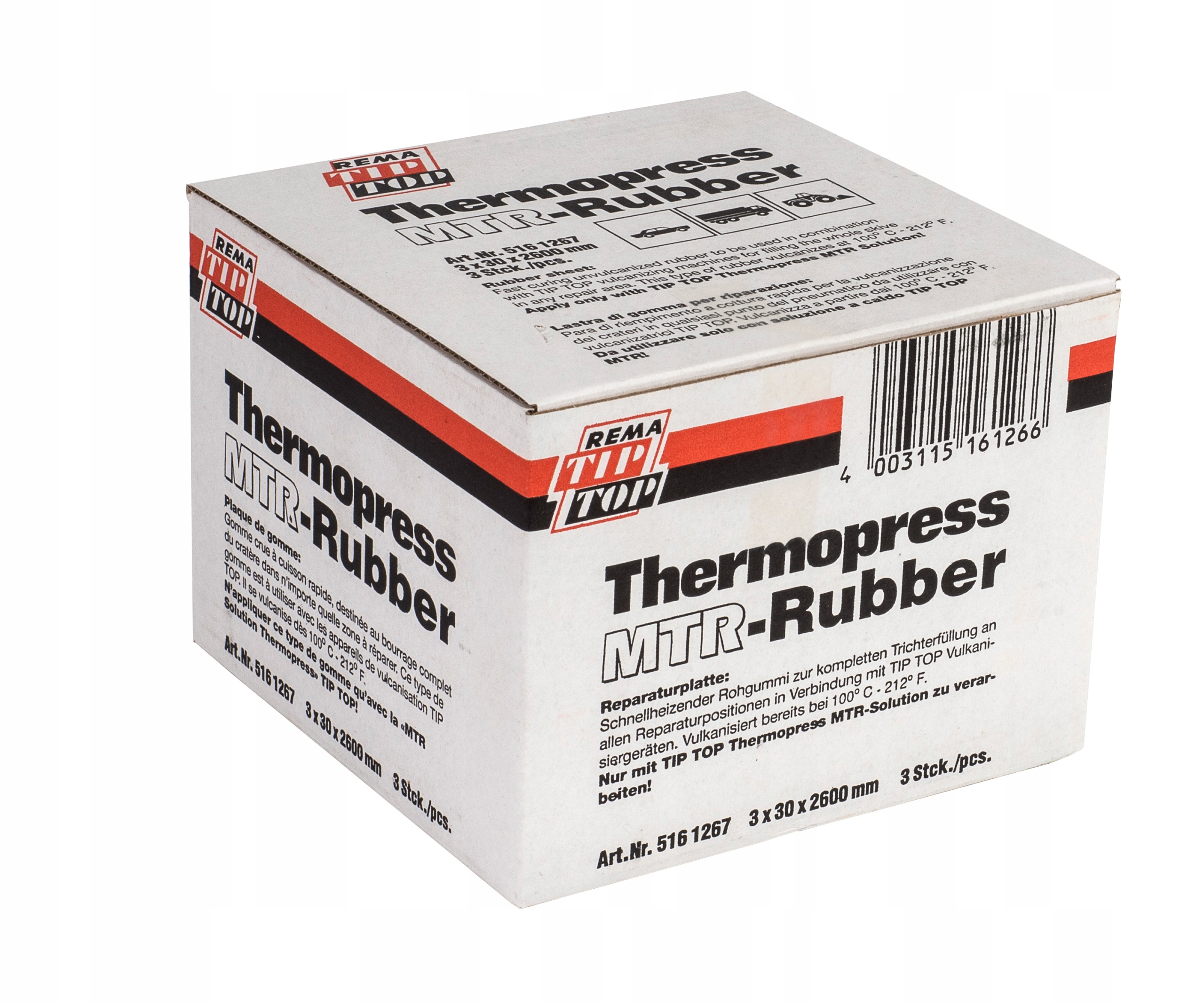 THERMOPRESS MTR RUBBER guma surowa 1 kg TIP TOP Manufacturer catalog number 02 02 39