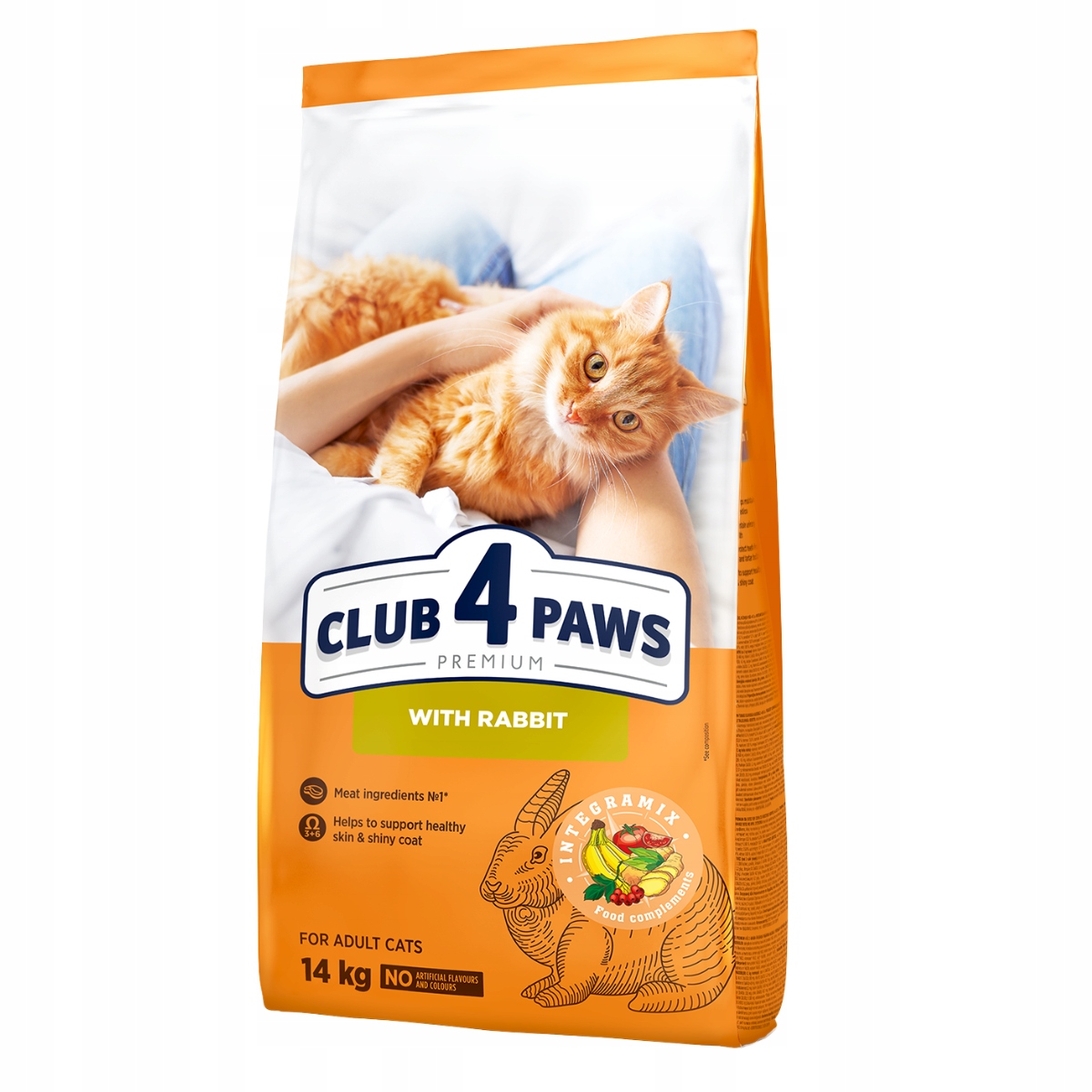 Club 4 Paws Premium suché krmivo pro kočky králík 14 kg