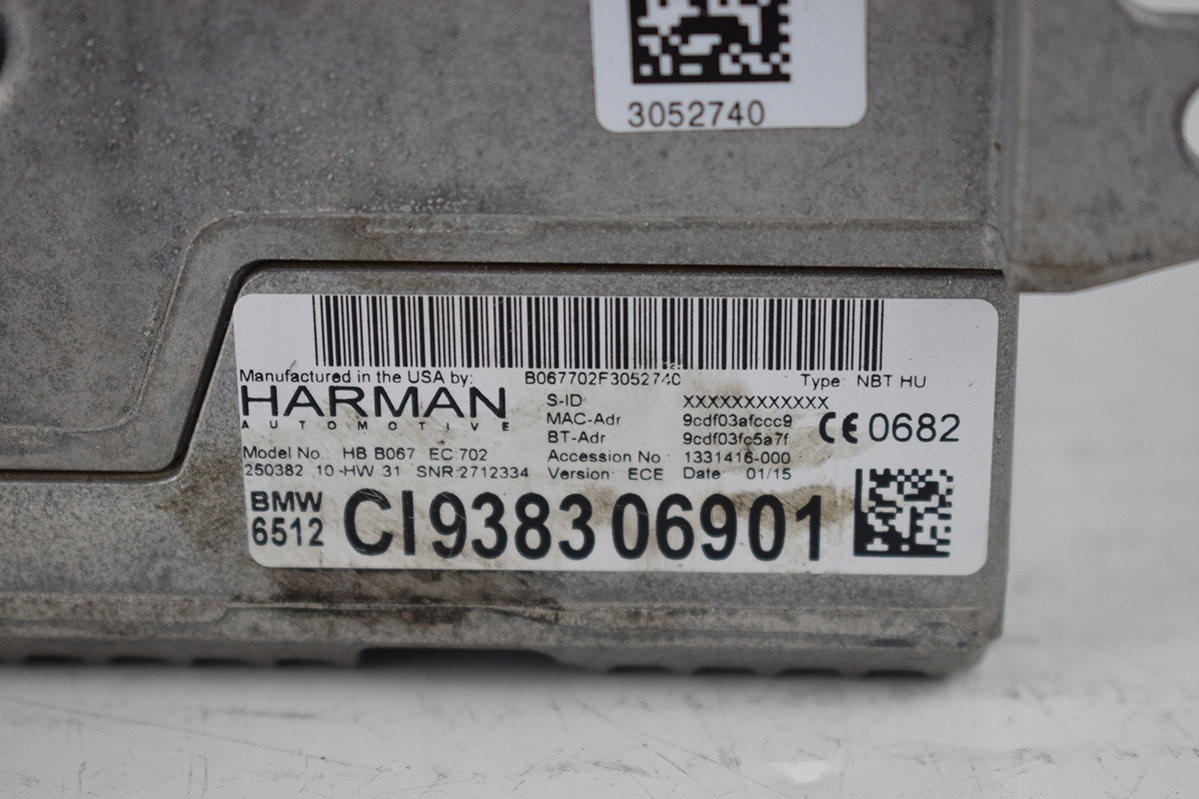 RADIO * navigation BMW 3 F30 CI938306901
