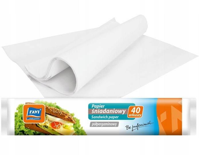 RAVI PAPIER ŚNIADANIOWY W ARKUSZACH, 40 SZTUK