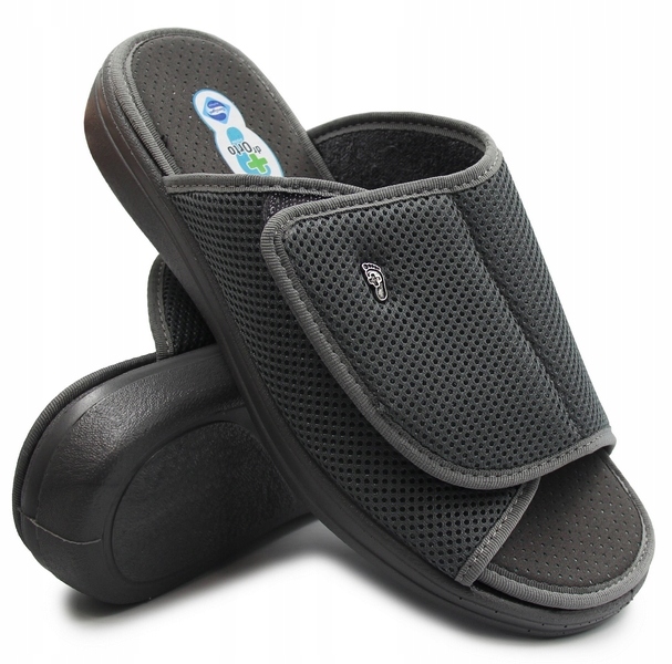 Nazouváky pro seniory z tkaniny široké pohodlné lehké Dr orto 078M001 44