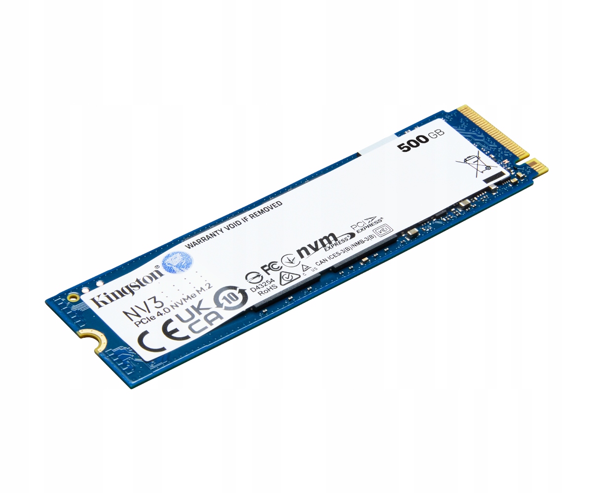 KINGSTON 500GB NV3 SSD M.2 2280 PCIe 4.0 NVMe — 4