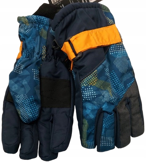 SALE! RĘKAWICZKI DZIECIĘCE NARCIARSKIE NIEPRZEMAKALNE PIĘCIOPALCZASTE R 16