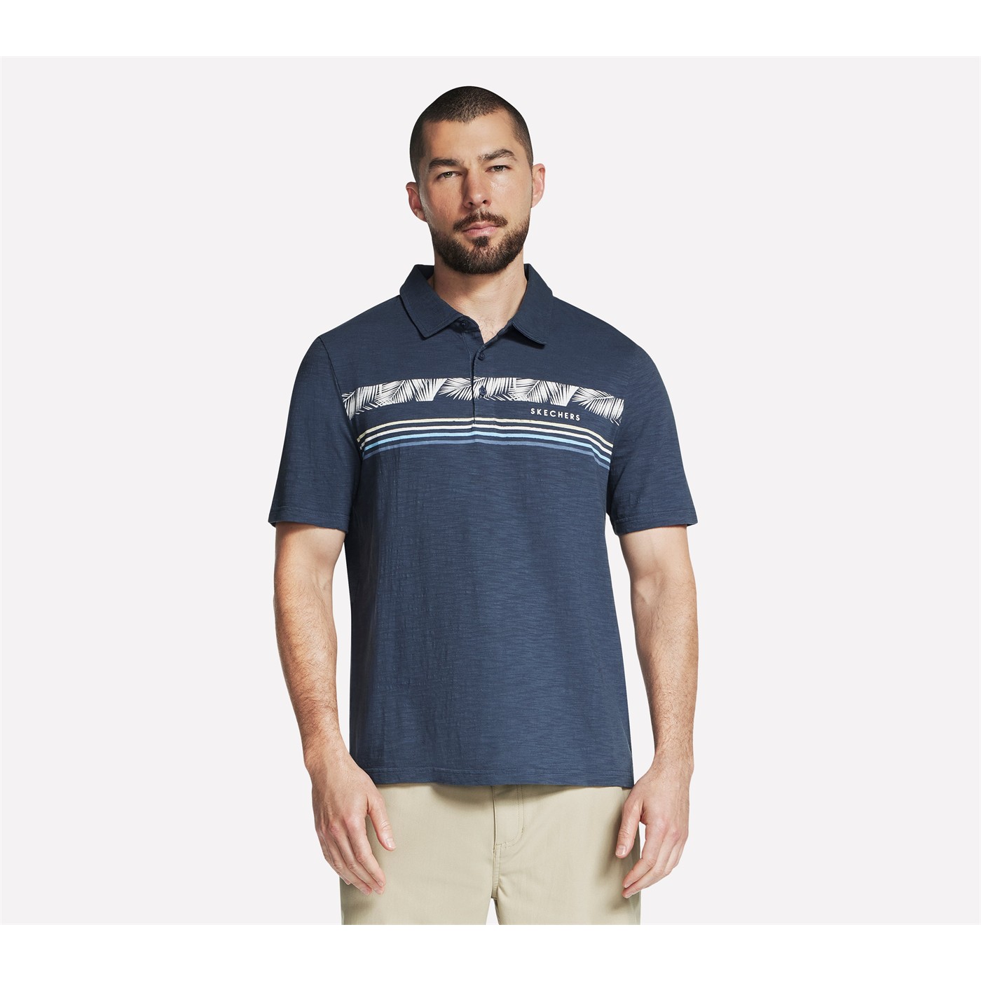 Skechers Tropical Breeze Stripe Polo L