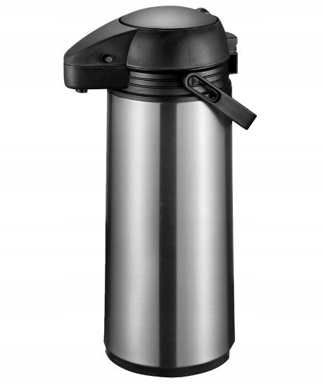 Termoska 1,9 l turistická pumpa skleněná vložka velké tlačítko
