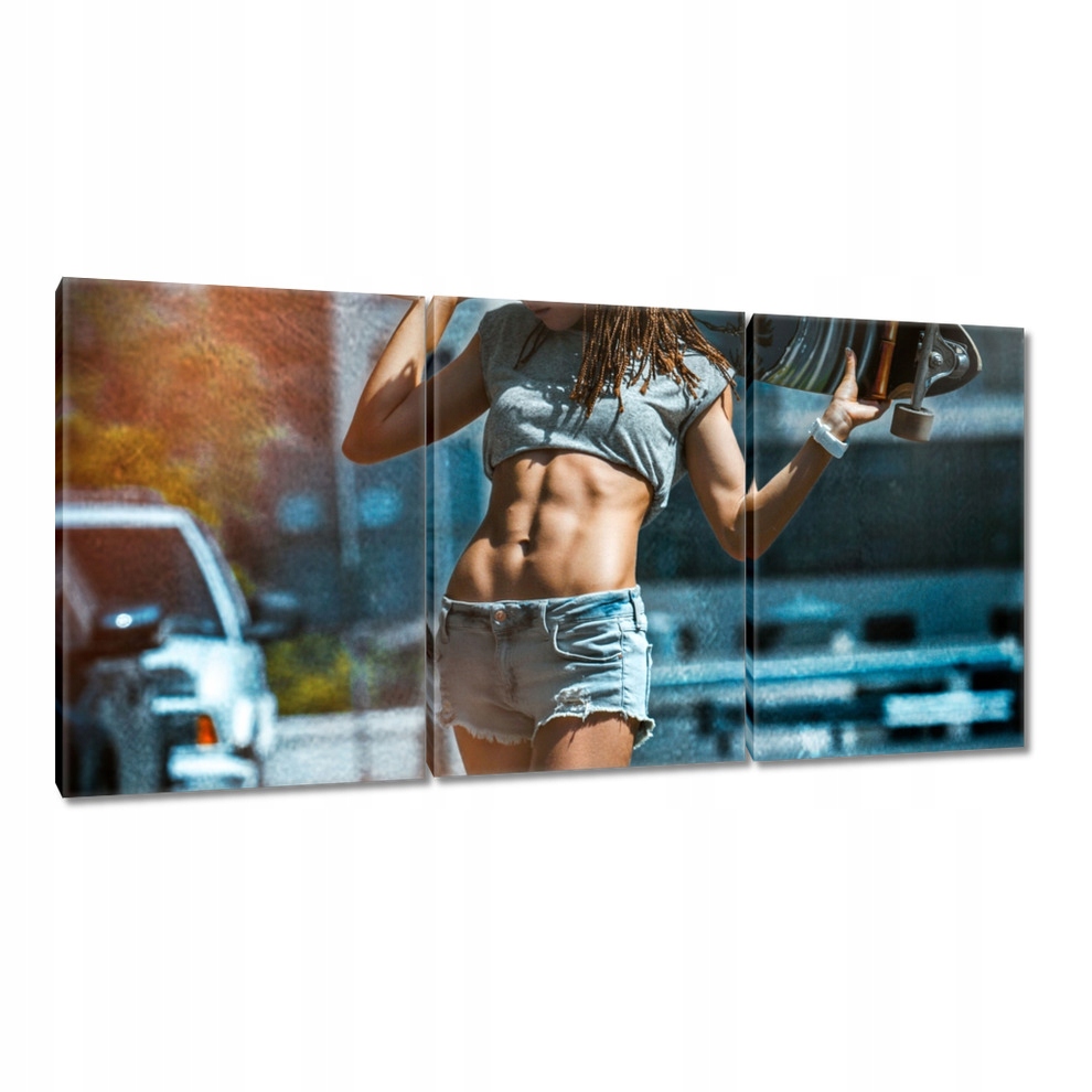 

Obrazy 120x60 Deskorolka Deska Skoki