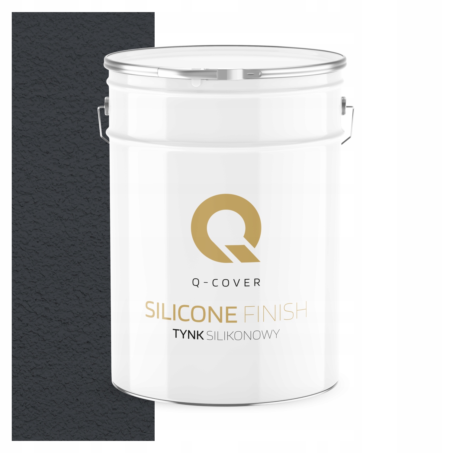 Silikónová Fasádna Omietka Šedá Oceľová 15KG Granulácia 1.5mm Ral 7024