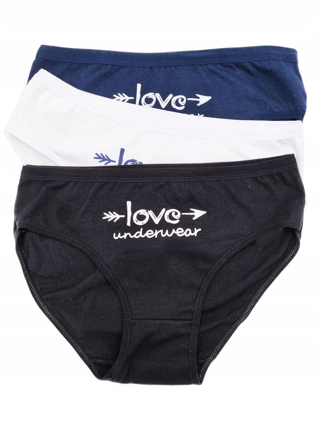 

Majtki Bawełniane Figi Damskie Love 3-Pak XL
