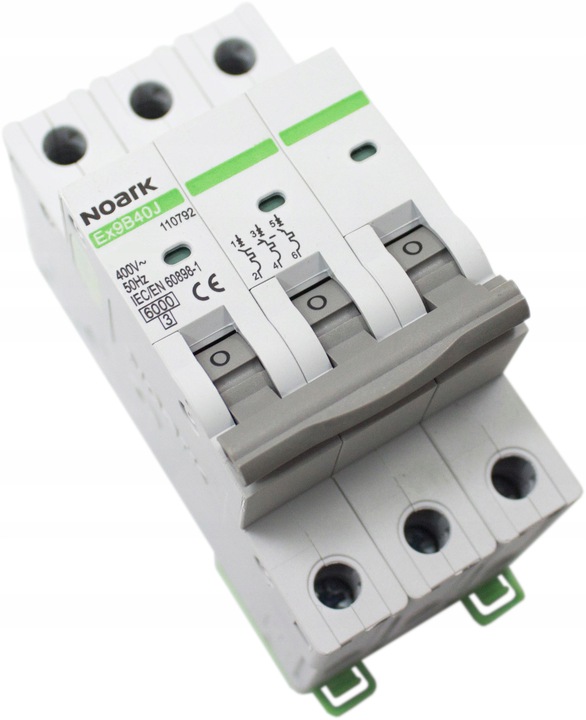

Noark Wyłącznik Nadprądowy C16 A 3P Slim 110791
