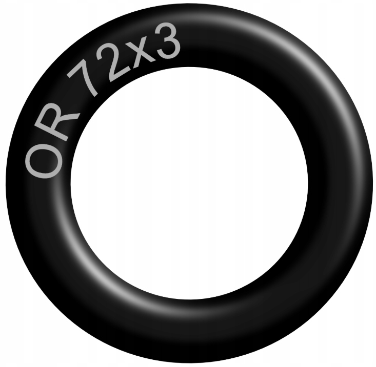 Oring 72x3 NBR70 gumový těsnící kroužek odolný vůči oleji (50 ks)
