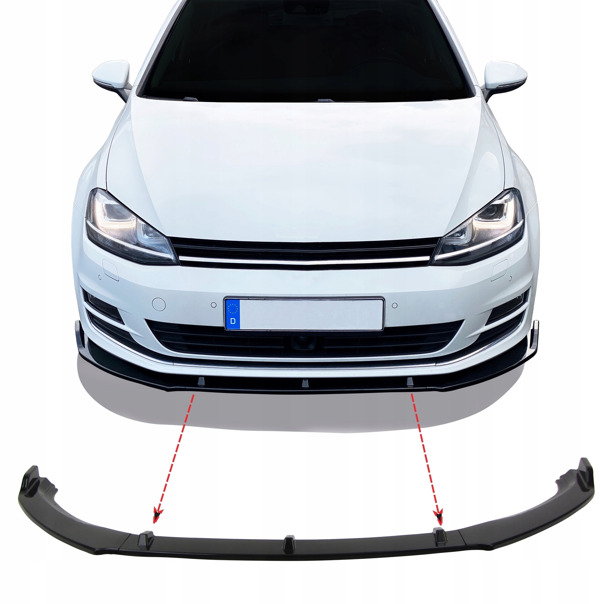 SPOILER DOKŁADKA ZDERZAKA VW GOLF 7 VII 08/12-21