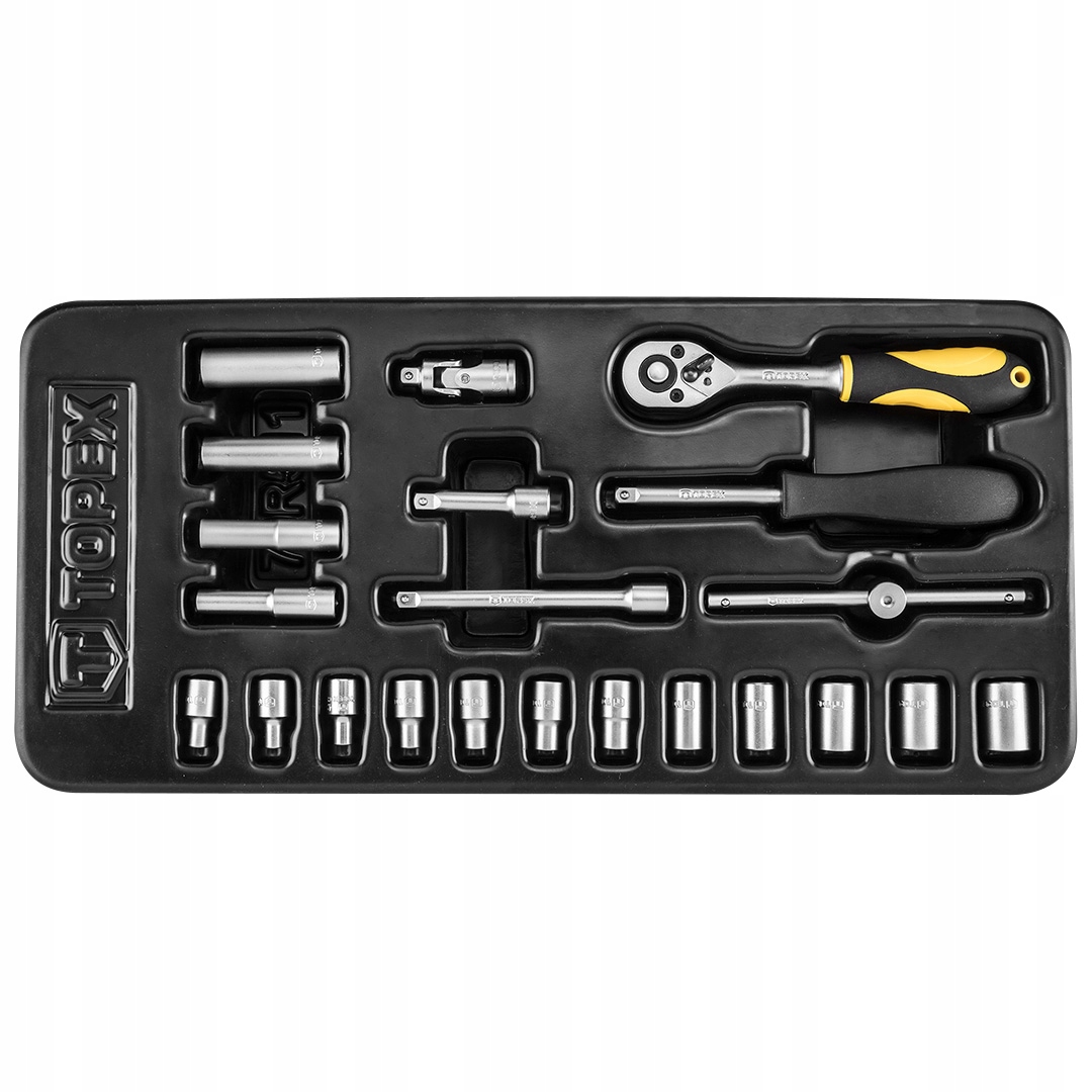 79R511 Klucze nasadowe 1/4", zestaw 21 szt., wkładka