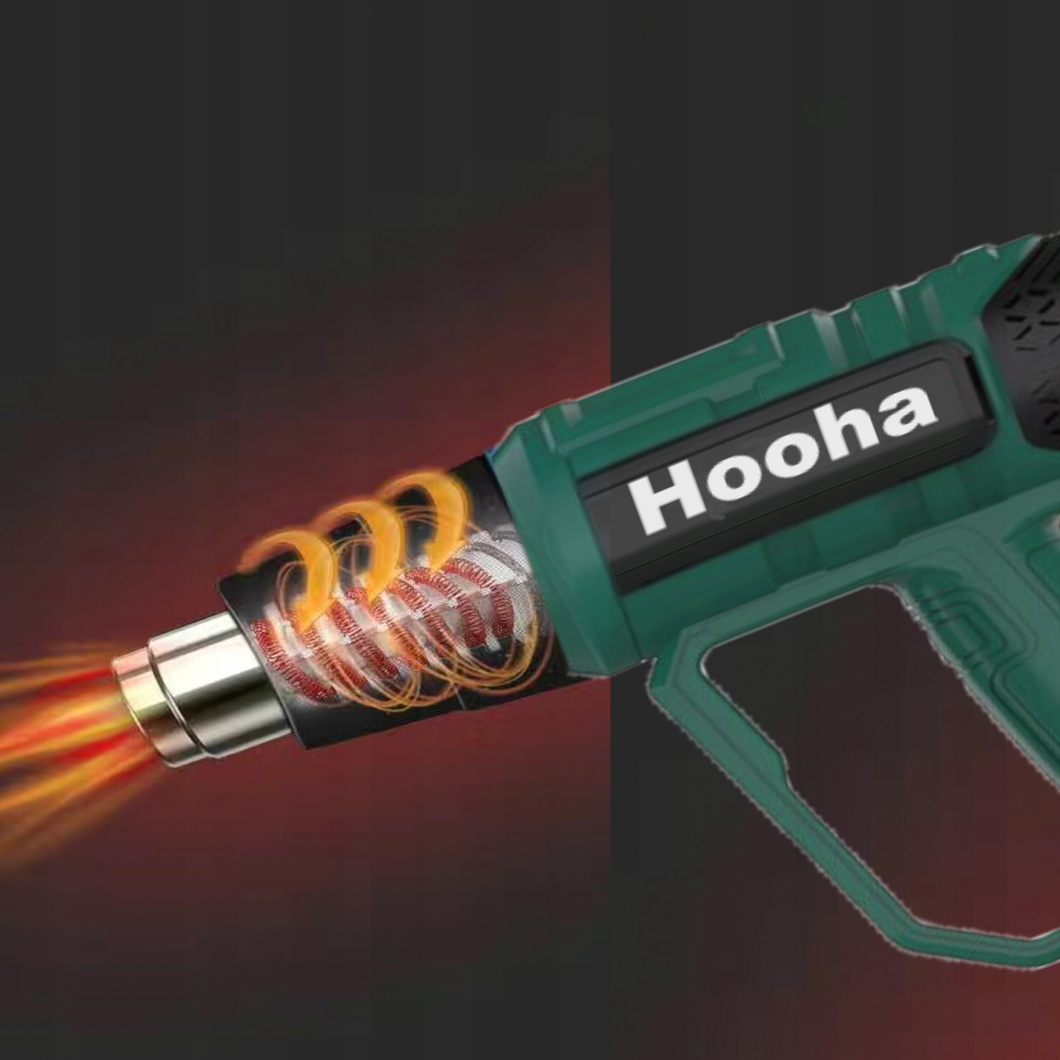 OPALARKA ELEKTRYCZNA DYSZE PŁYNNA REGULACJA Z LCD+6BIEGI 7AKCESORIA 60-650C Zasilanie sieciowe