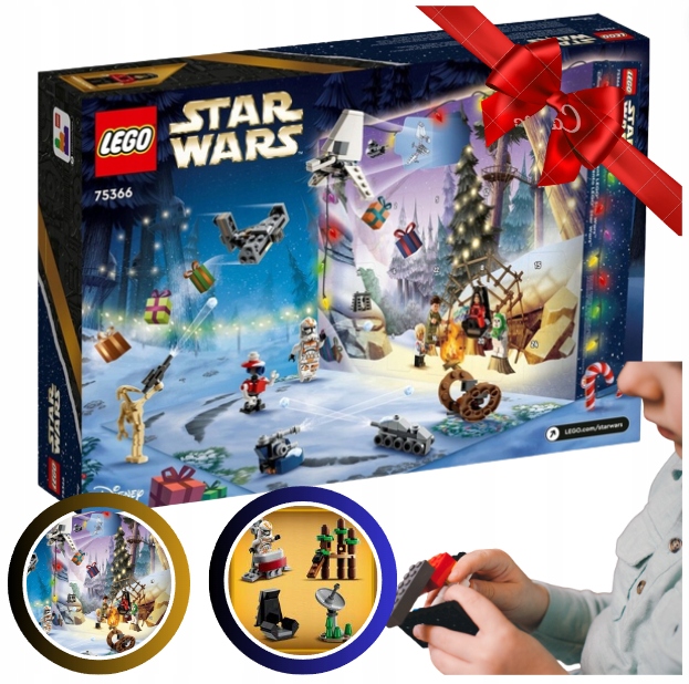 LEGO KALENDARZ ADWENTOWY GWIEZDNE WOJNY STAR WARS PREZENT 2023 ZESTAW KLOCK
