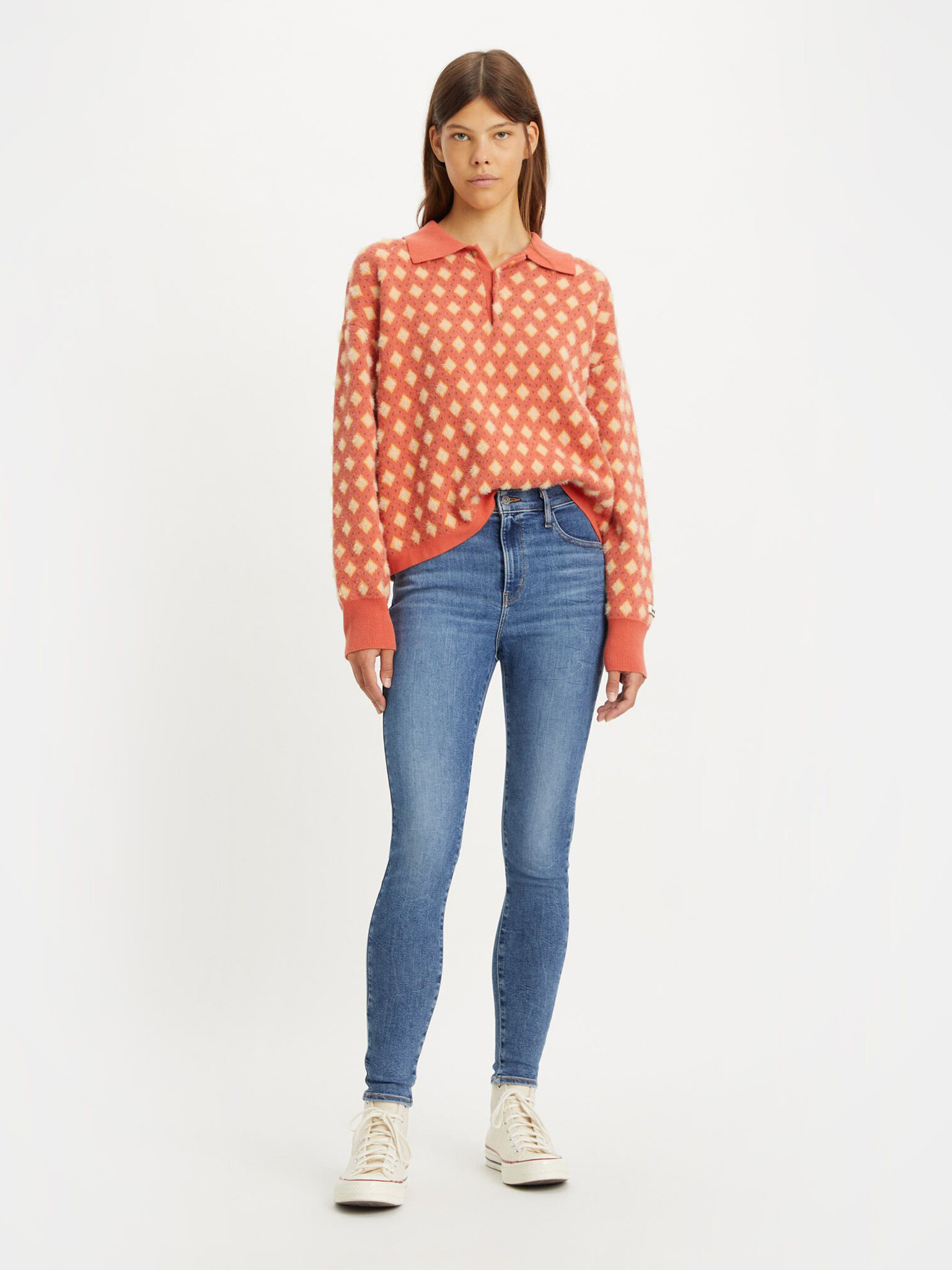 Levi's Jeansy 720 527970365 Niebieski Skinny Fit