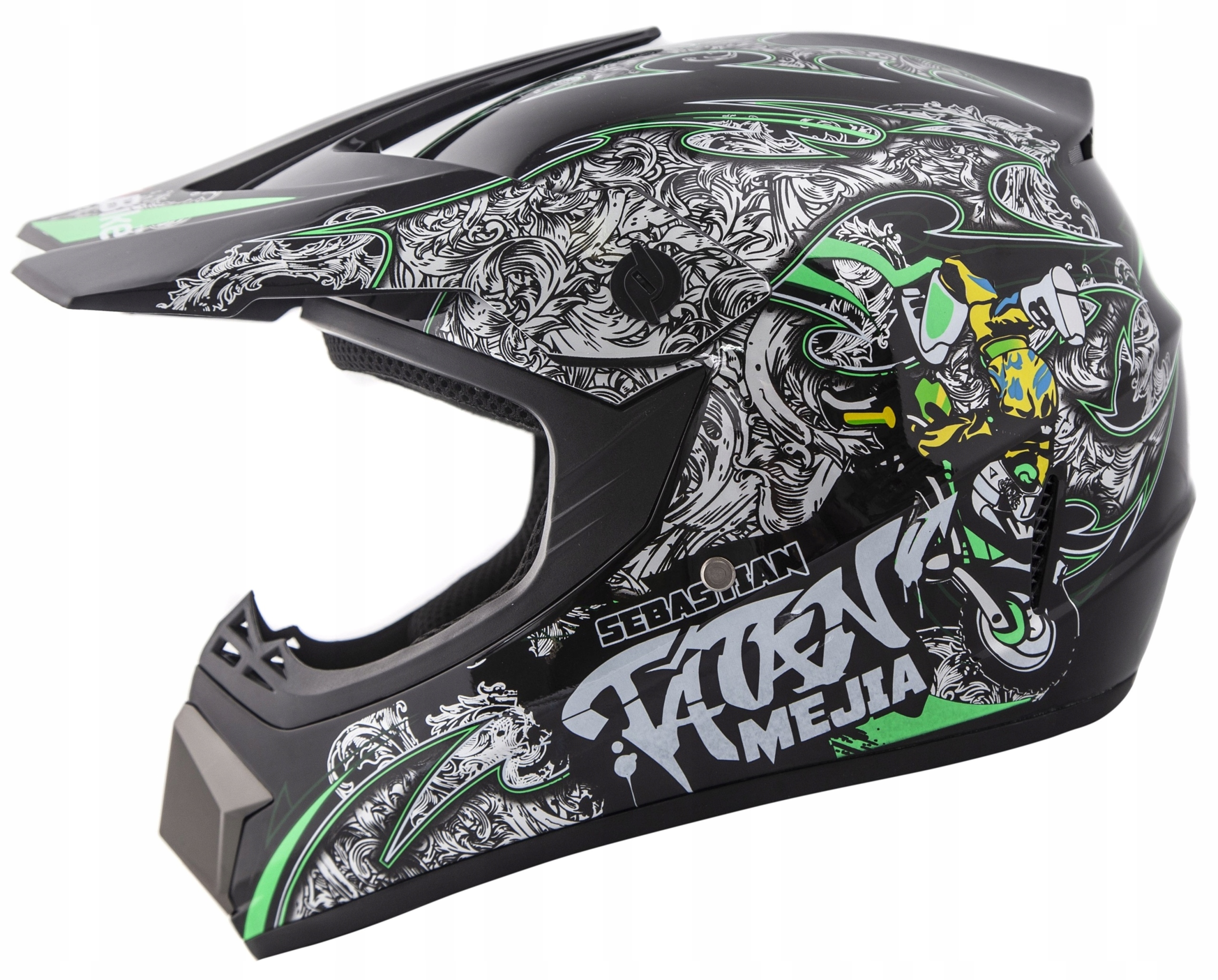 Kask Crossowy Lekki Na Hulajnogę Quad Bmx Atv Eduro Bmx Lekki M