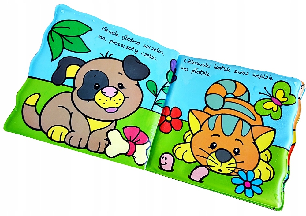 KSIĄŻECZKA DO KĄPIELI NA WSI PLUSK ZMIENIAM KOLORY Materiał plastik inny