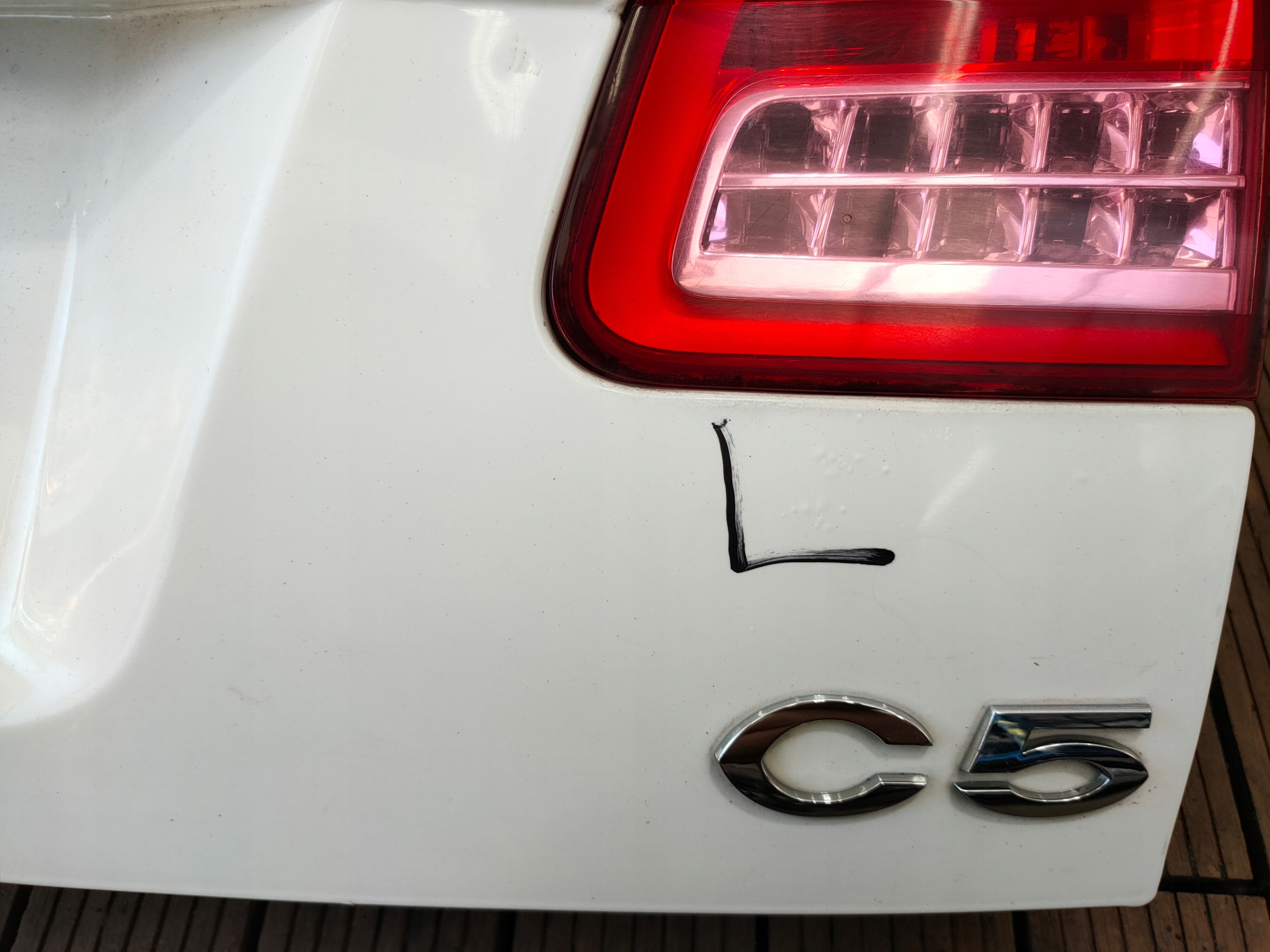 CITROEN C5 III 08-13 sedan boot doors boot rear part colour EWP