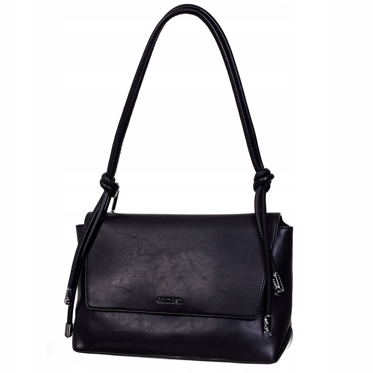 CALVIN KLEIN DÁMSKA KABELKA ROPED SHOULDER BLACK