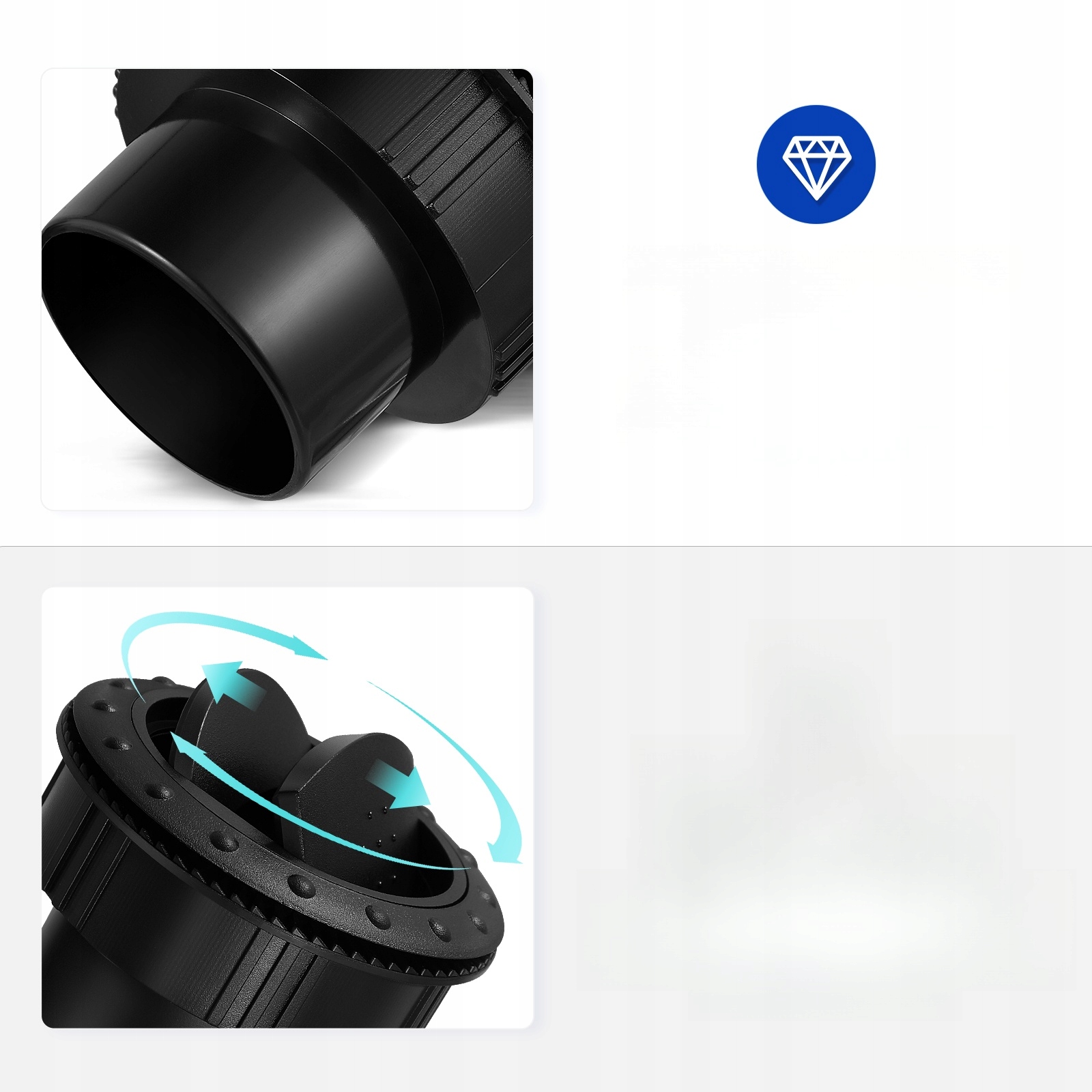 ŁĄCZNIKI POWIETRZA KLIPSY NAWIEWÓW SAMOCHODOWYCH DO WYDECHÓW SAMOCHODOWYCH Marka bez marki