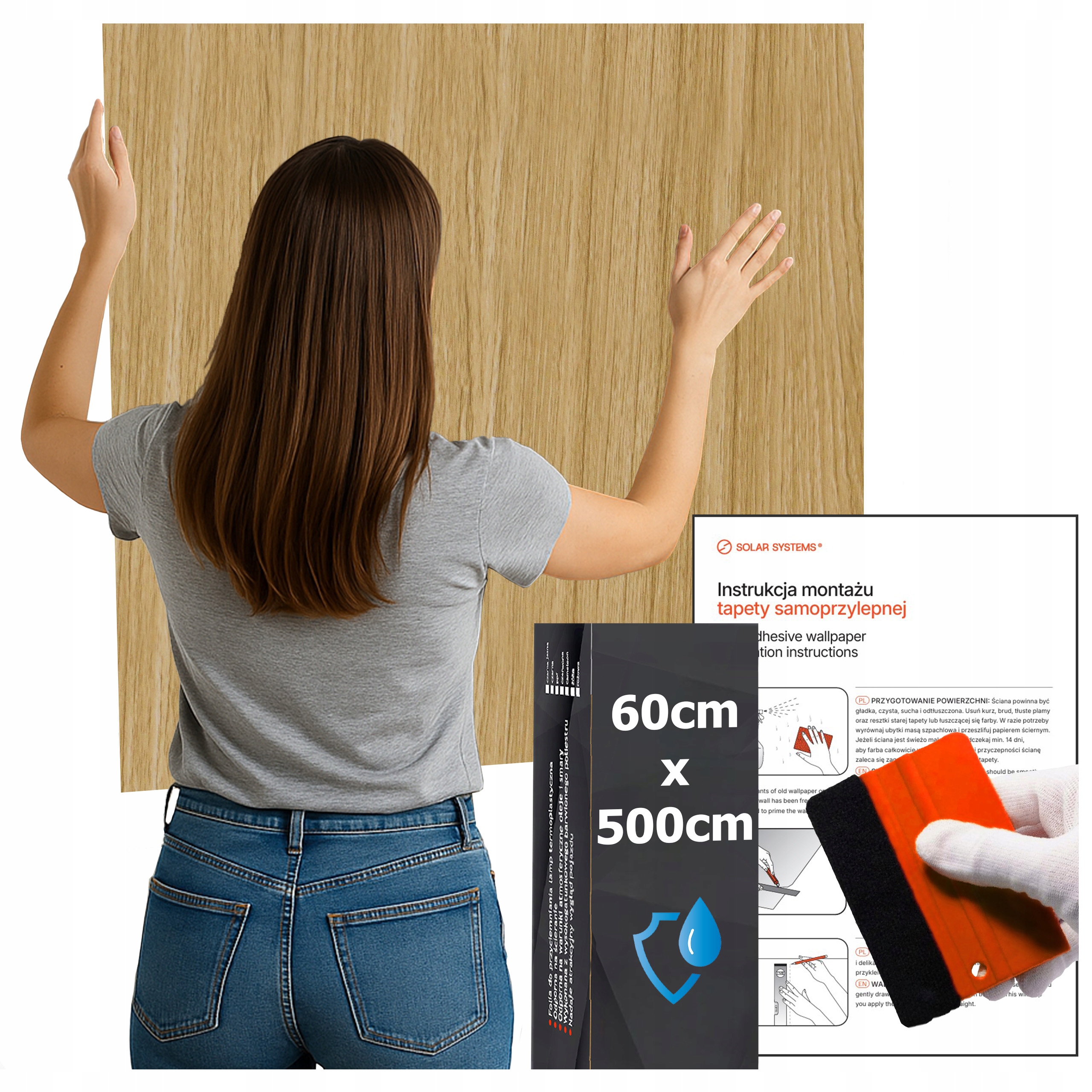 Tapeta Samolepicí Voděodolná Do Kuchyně Na Zeď Nábytek Dub Klasický