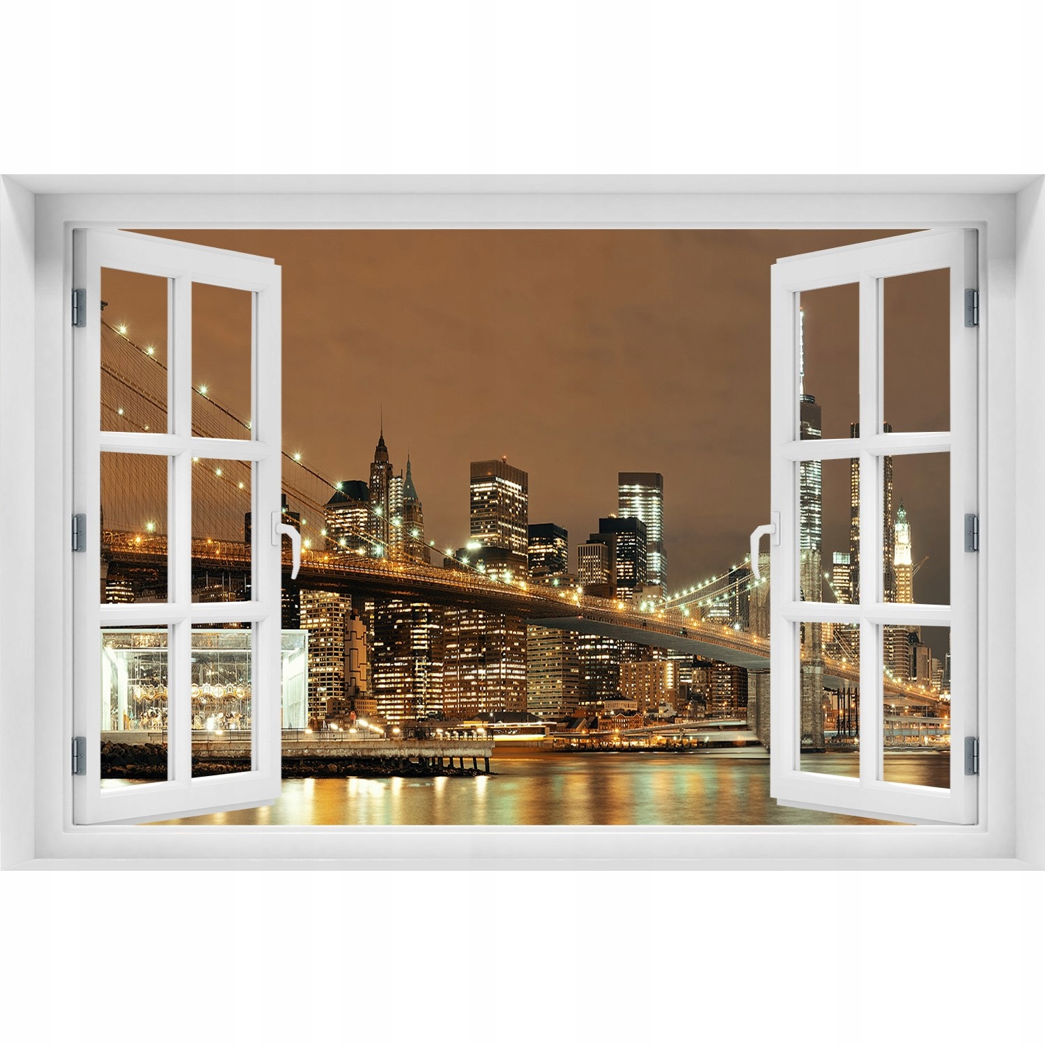 

Naklejka na ścianę 3D Okno Manhattan Nowy Jork