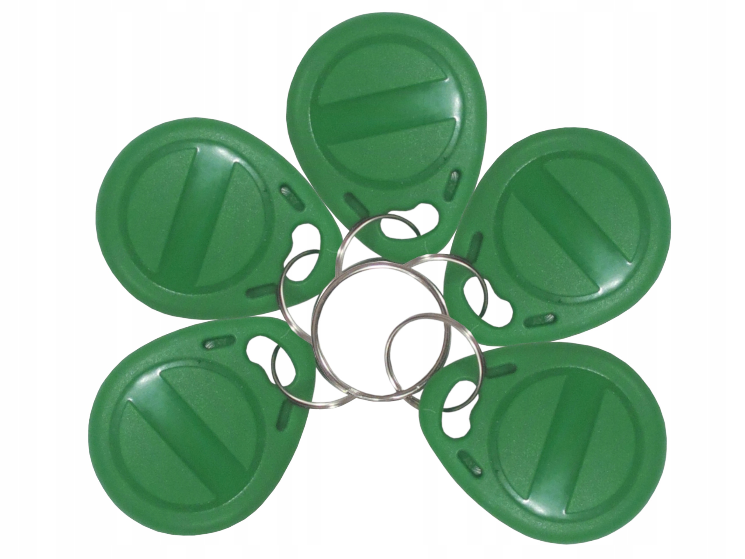 Přívěsek Na Klíče Rfid Unique 125kHz Tag ID T5577 EM4305 programovatelný zelený x50