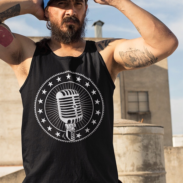 TANK TOP HORROR/ROCK 50S DOO WOP SOCK Marka inna