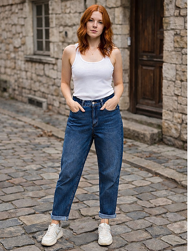 dámské džínové kalhoty Uiuj boyfriend, velikost M