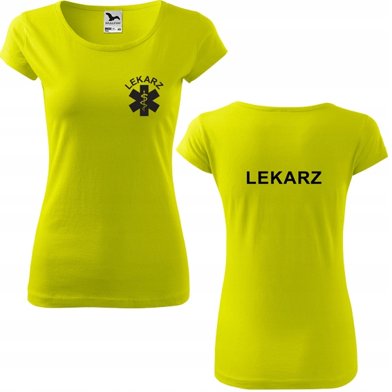 

Damska koszulka z nadrukiem Lekarz roz. M 62