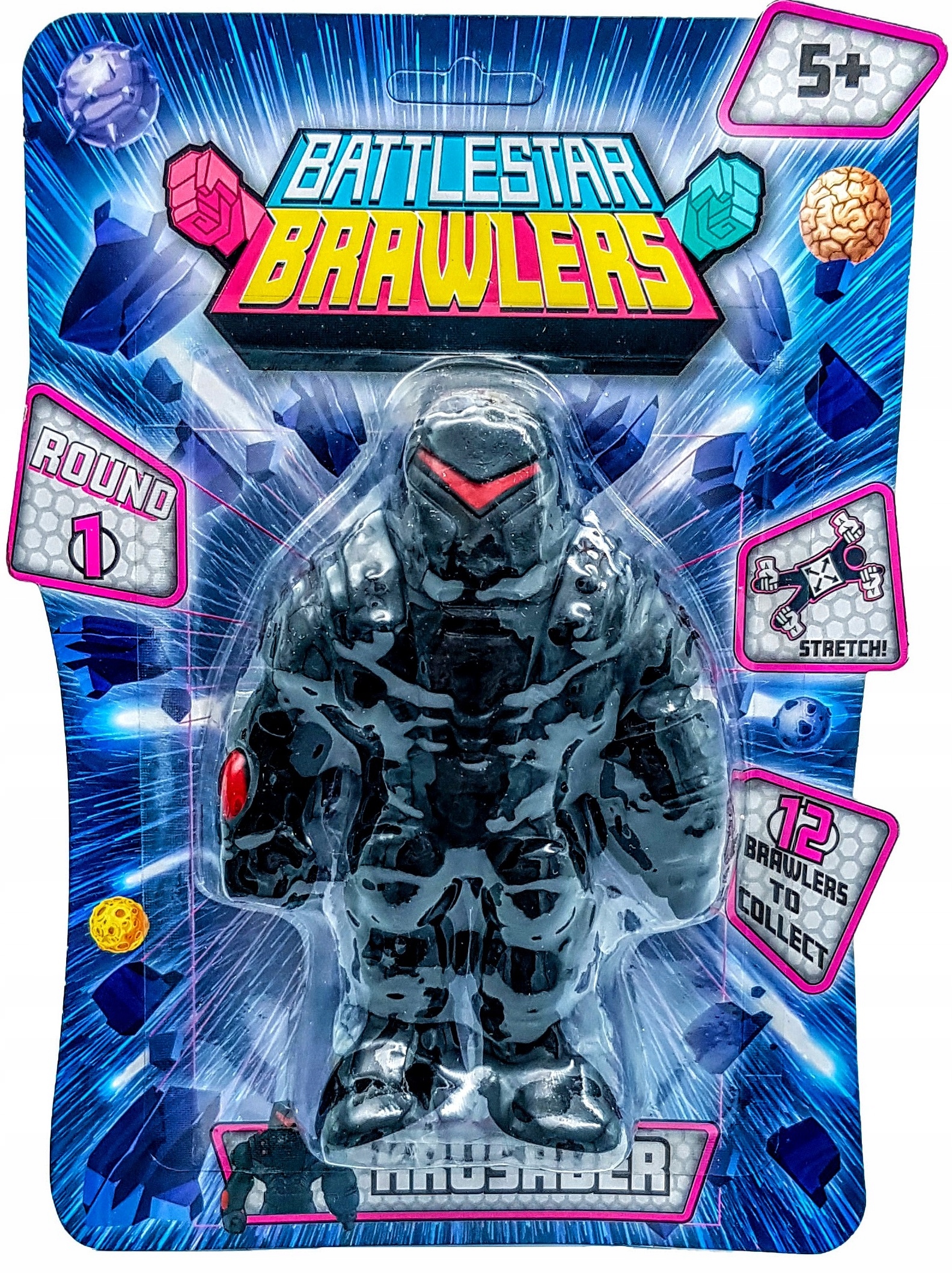 FIGURKA BATTLESTAR BRAWLERS - SUPER ROZCIĄGLIWA GUMOWA - KRUSADER