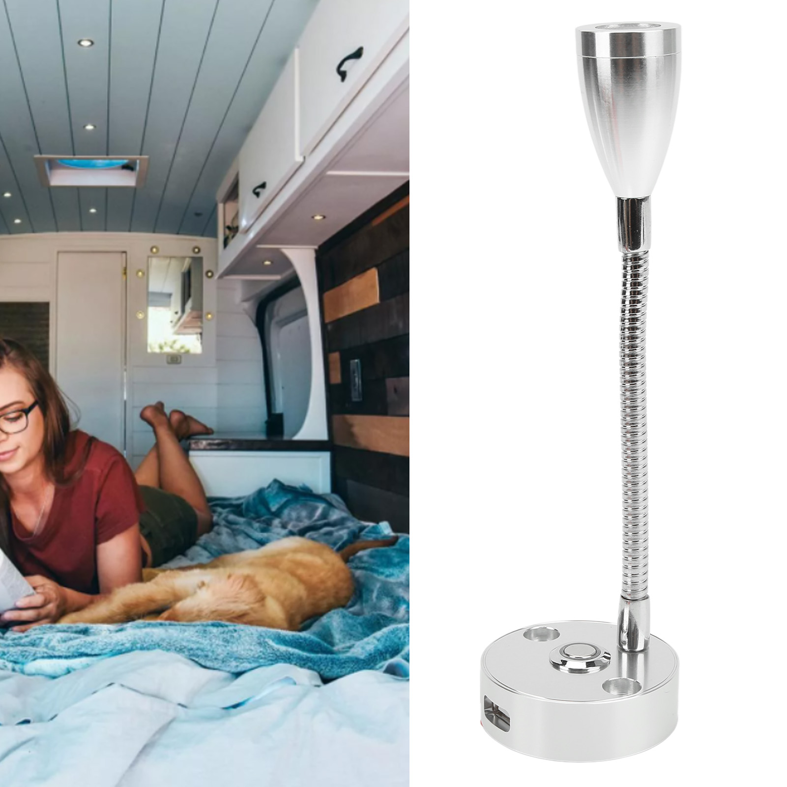 LAMPKA KINKIET LAMPA LED 12V Z WŁĄCZNIKIEM Marka Inna